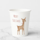 クリスマスの鹿 紙コップ (正面)
