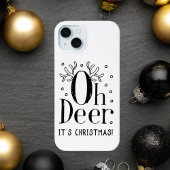 クリスマスの鹿 iPhone 15 plus カバー