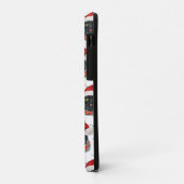 クリスマスの黒猫の水彩画 Case-Mate iPhoneケース (裏面/左)