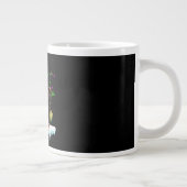 クリスマスの黒猫プレゼント ジャンボコーヒーマグカップ (右)
