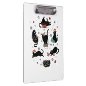 クリスマスの黒猫 クリップボード (右)