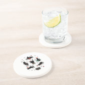 クリスマスの黒猫 コースター (側面)