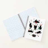 クリスマスの黒猫 ノートブック (内部)