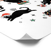 クリスマスの黒猫 ポスター (角)