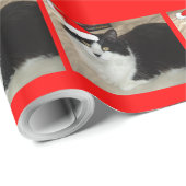 クリスマスの黒猫 ラッピングペーパー (ロールコーナー)