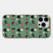 クリスマスの黒猫 iPhoneケース (裏面横)