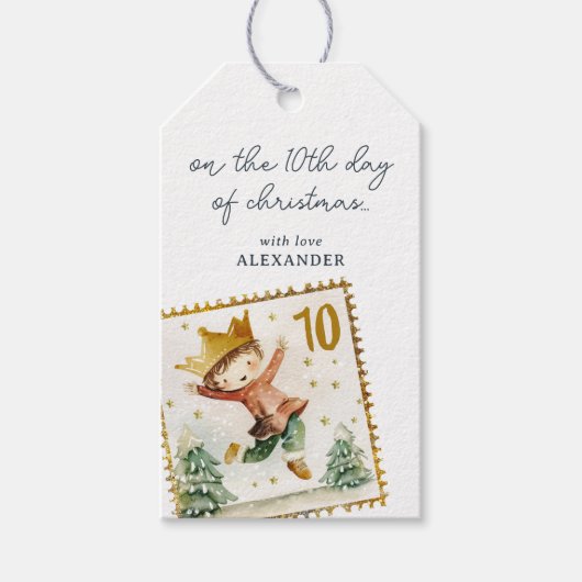 クリスマスの10日目 ギフトタグ (正面)