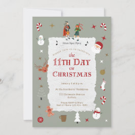 クリスマスの11日目の遅れたXmasパーティー 招待状