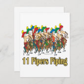 クリスマスの11日目を過ごす11人のピッパー シーズンカード (正面/裏面)