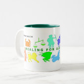 クリスマスの12のシンボルや象徴 ツートーンマグカップ (正面左)