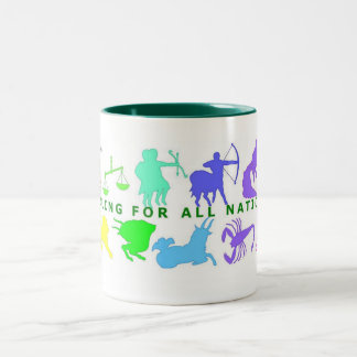 クリスマスの12のシンボルや象徴 ツートーンマグカップ