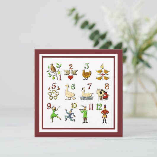 クリスマスの12の日あなたの縁ど色 シーズンカード (スタンド正面)