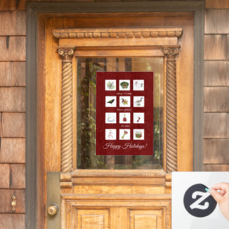 クリスマスの12の日私の真の愛 ウィンドウサイン