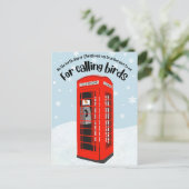 クリスマスの12日の電話おもしろい箱 シーズンポストカード (スタンド正面)