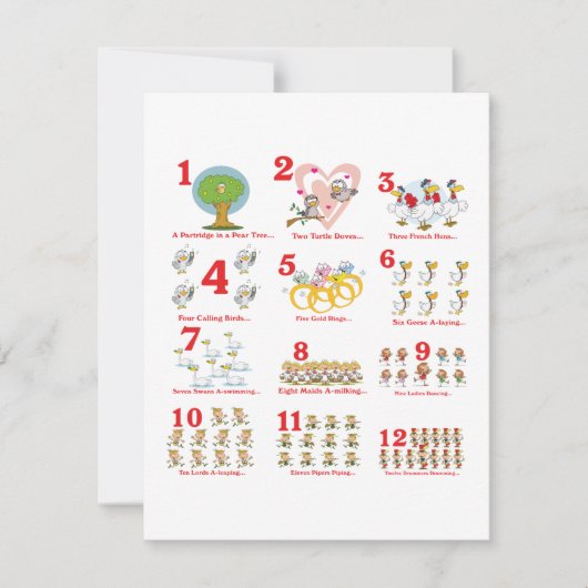 クリスマスの12日完了 シーズンカード (正面)