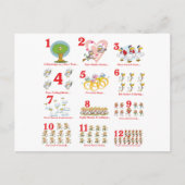 クリスマスの12日完了 シーズンポストカード (正面)