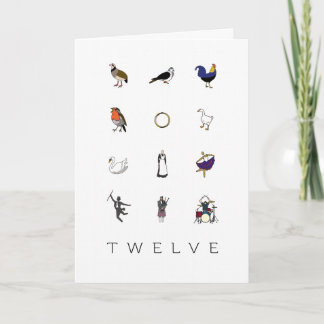 クリスマスの12日間のカード シーズンカード