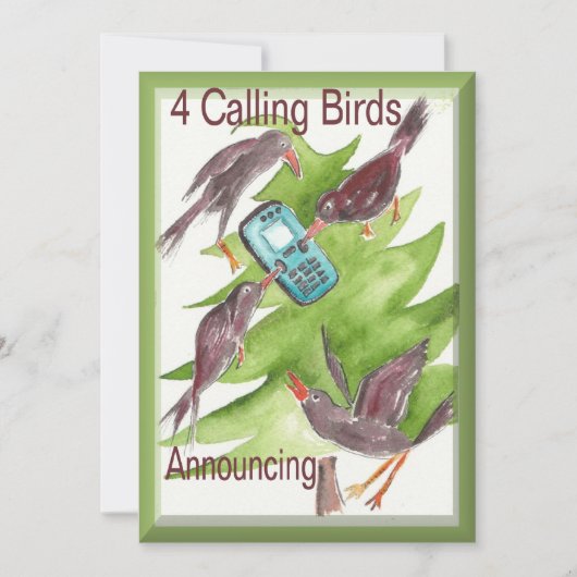 クリスマスの12日間のパーティー招待状 招待状 (正面)