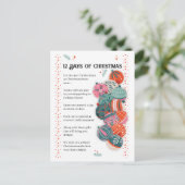 クリスマスの12日間の手紙 シーズンポストカード (スタンド正面)