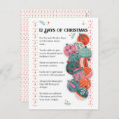 クリスマスの12日間の手紙 シーズンポストカード (正面/裏面)
