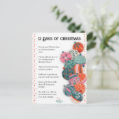 クリスマスの12日間の手紙 シーズンポストカード (スタンド正面)