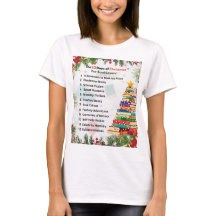 クリスマスの12日間のTシャツ | 文学的なギフト