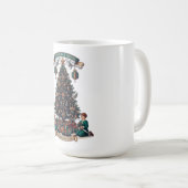 クリスマスの12日間のTシャツ、装飾的なギフトツリー コーヒーマグカップ (正面右)