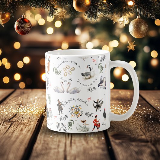 クリスマスの12日間 ビンテージ コーヒーマグカップ