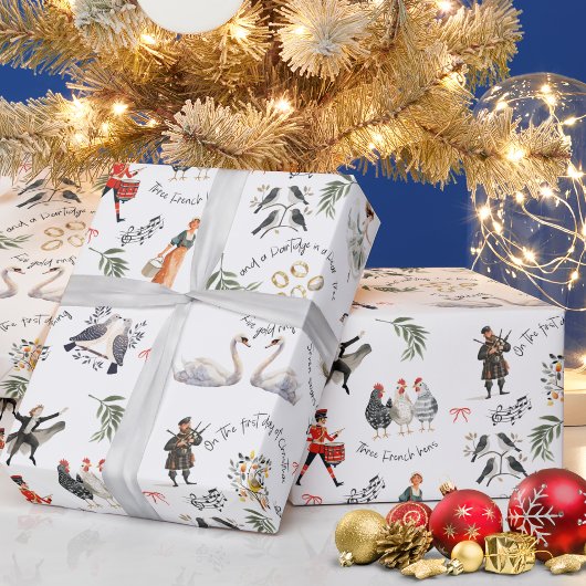 クリスマスの12日間 ホリデー ラッピングペーパー