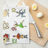 クリスマスの12日 キッチンタオル (四つ折り)