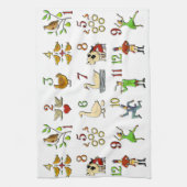 クリスマスの12日 キッチンタオル (縦)