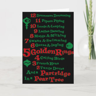 クリスマスの12日 シーズンカード