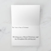 クリスマスの12日 シーズンカード (内部)