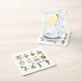 クリスマスの12日 スクエアペーパーコースター (インサイチュ)