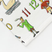 クリスマスの12日 フリースブランケット (角)