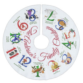 クリスマスの12日 ブラッシュドポリエステルツリースカート