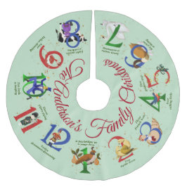 クリスマスの12日 ブラッシュドポリエステルツリースカート