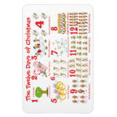 クリスマスの12日 マグネット (縦)