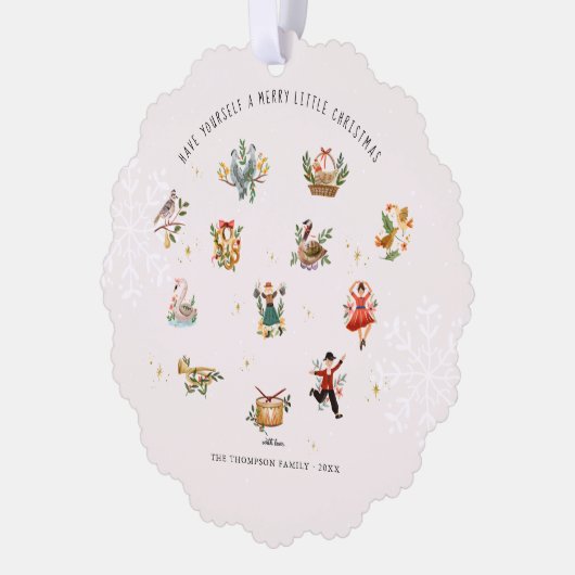 クリスマスの12日 |休日の写真 オーナメントカード (左)