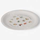 クリスマスの12日 |休日の写真 ペーパープレート (アングル)