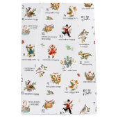 クリスマスの12日 |休日 ミディアムペーパーバッグ (正面)