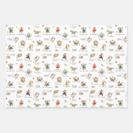 クリスマスの12日 |休日 ラッピングペーパーシート