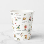 クリスマスの12日 |休日 紙コップ (裏面)