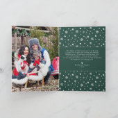 クリスマスの12日 |図解入りの、写真付きの休日 シーズンカード (内部)