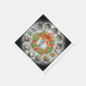 クリスマスの12日~楽譜~クリスマスリース スタンダードカクテルナプキン (角)