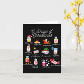 クリスマスの12薬  薬剤師 テクニシャン 医薬品 カード (黄色い花)