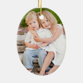 クリスマスの2012年の写真の記念品のオーナメント セラミックオーナメント (裏面)