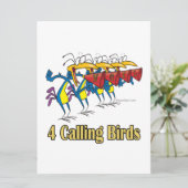 クリスマスの4日目の4羽の鳴き鳥 シーズンカード (スタンド正面)