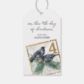 クリスマスの4日目 ギフトタグ (裏面)