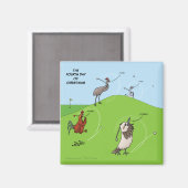 クリスマスの4日目(四羽の鳥)磁石 マグネット (正面/裏面)